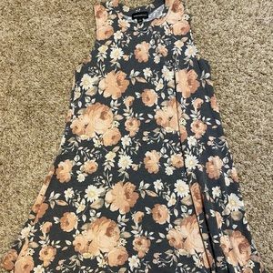 Floral pattern tank top style dress